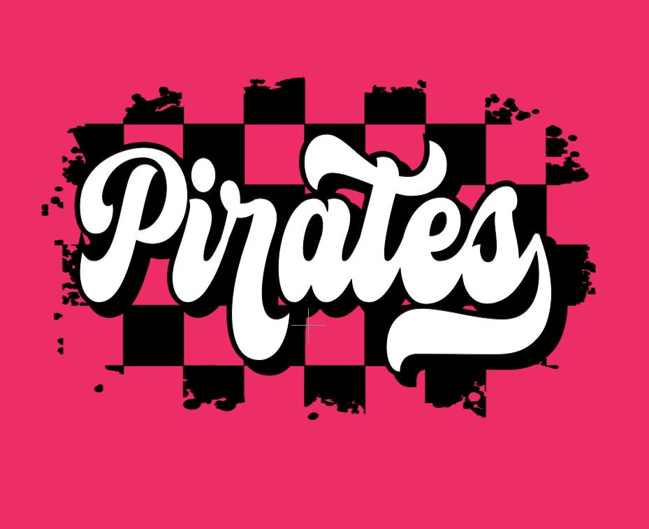 Checkered Pirates T shirt