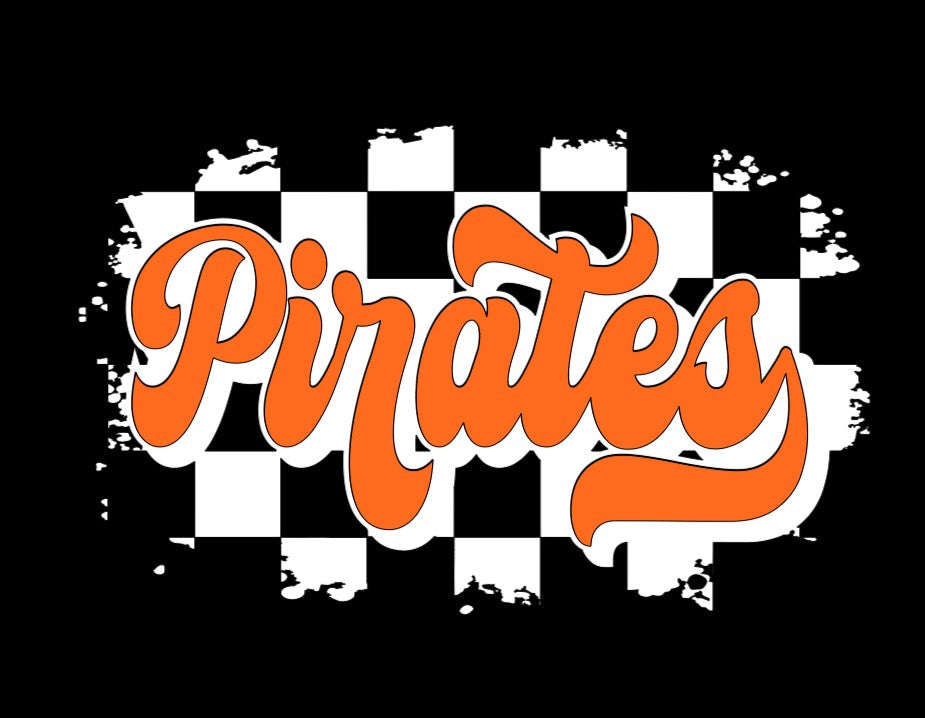 Checkered Pirates T shirt